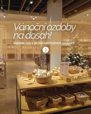 🎄✨ V našich vánočních obchodech to žije! ✨🎄 Všude to voní Vánocemi, třpytí se zlatem a čekají tam na vás ozdoby, které...