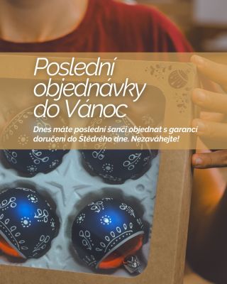 🎄 Poslední šance objednat na stromeček! Dnes (19. 12.) je poslední den, kdy můžete objednat s garancí doručení do Vánoc 📦✨...